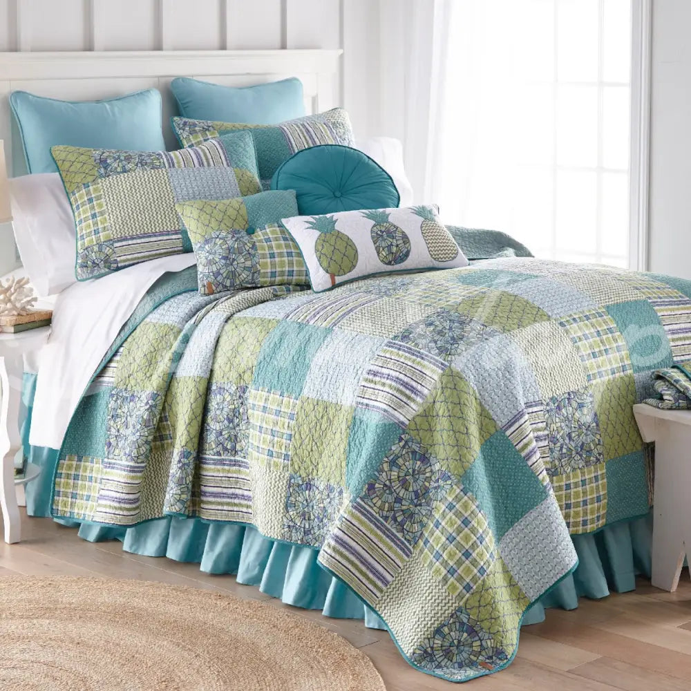 Sham Riptide Patch Bedding