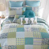 Sham Riptide Patch Bedding