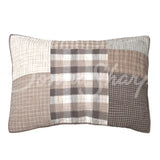 Smoky Square Cotton Quilted Bedding