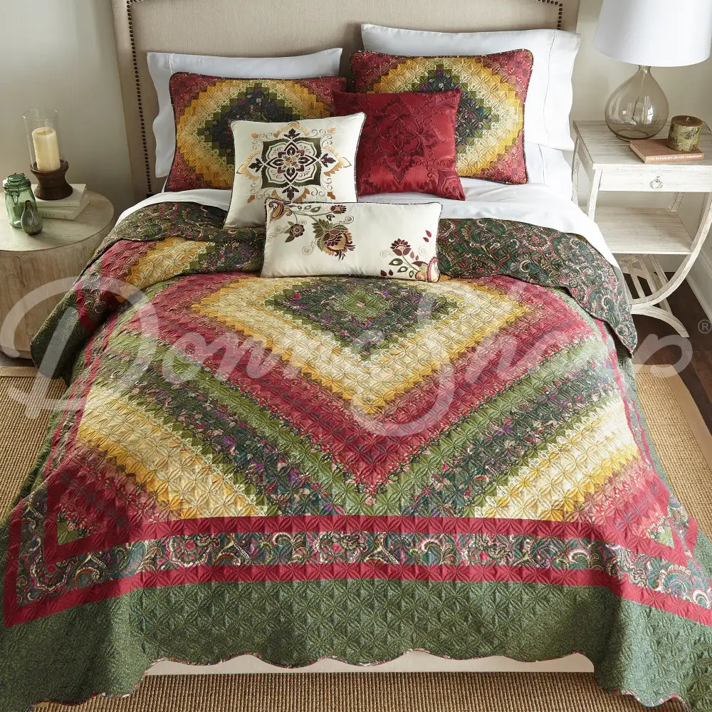 Spice Postage Stamp Bedding