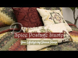 Spice Postage Stamp Bedding