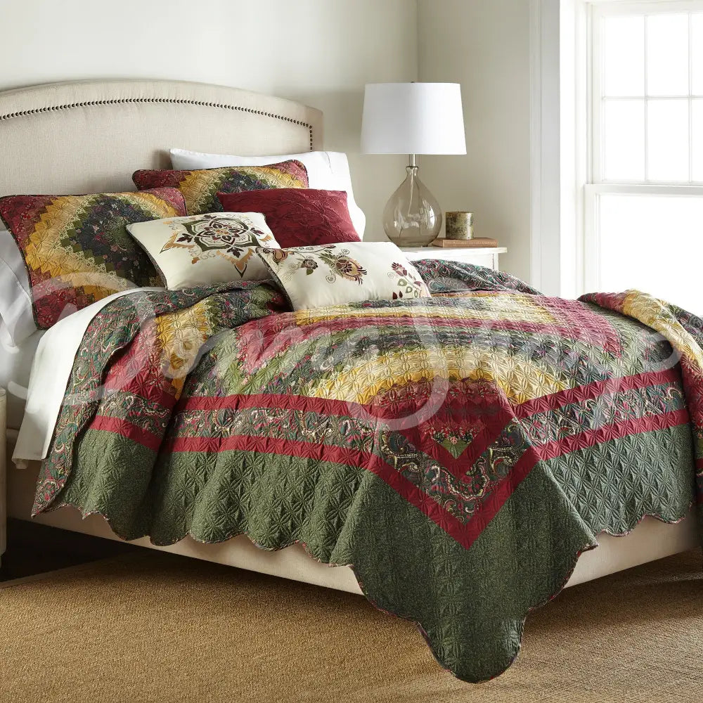 Spice Postage Stamp Bedding