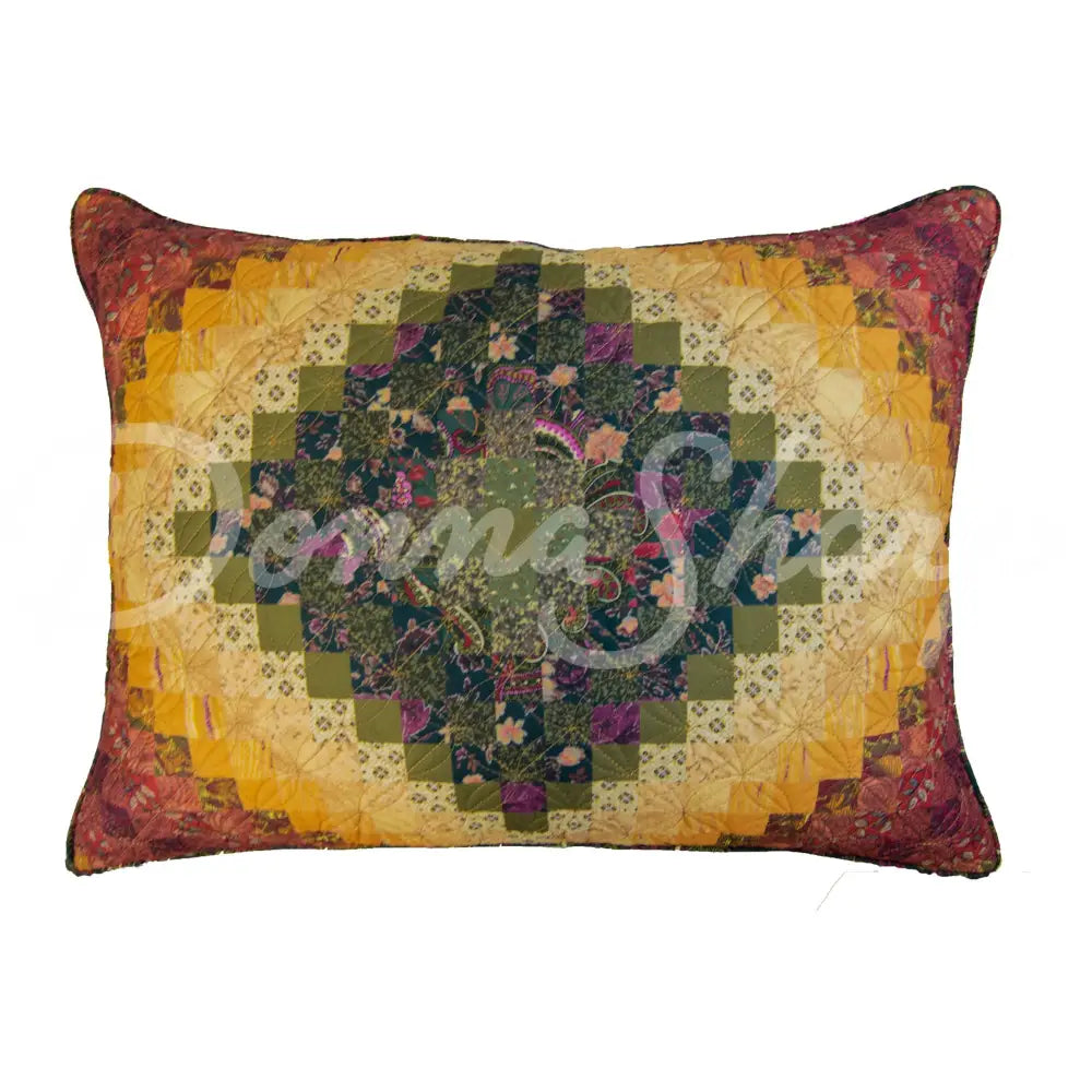 Spice Postage Stamp Sham Bedding