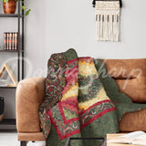 Spice Postage Stamp Throw Bedding