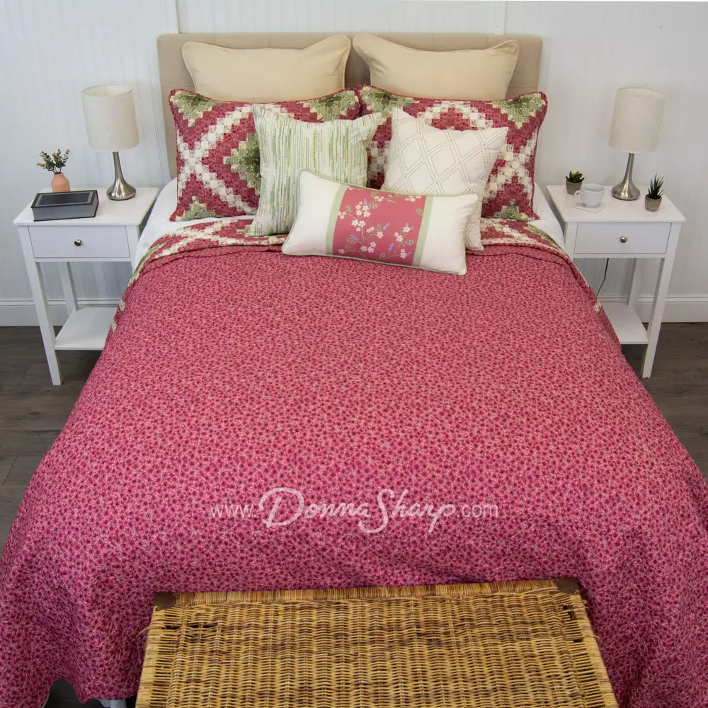 Sweet Melon 3Pc Quilted Bedding Set From Your Lifestyle