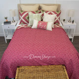 Sweet Melon 3Pc Quilted Bedding Set From Your Lifestyle