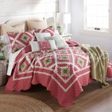 Sweet Melon 3Pc Quilted Bedding Set From Your Lifestyle