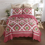 Sweet Melon 3Pc Quilted Bedding Set From Your Lifestyle