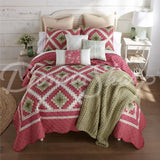 Sweet Melon 3Pc Quilted Bedding Set From Your Lifestyle