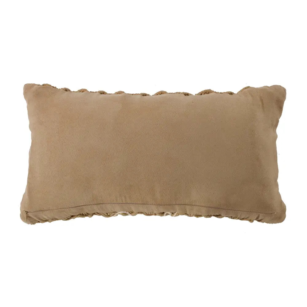 Tan Crochet Pillow by Donna Sharp Bedding