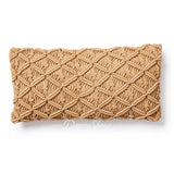 Tan Crochet Pillow by Donna Sharp Bedding