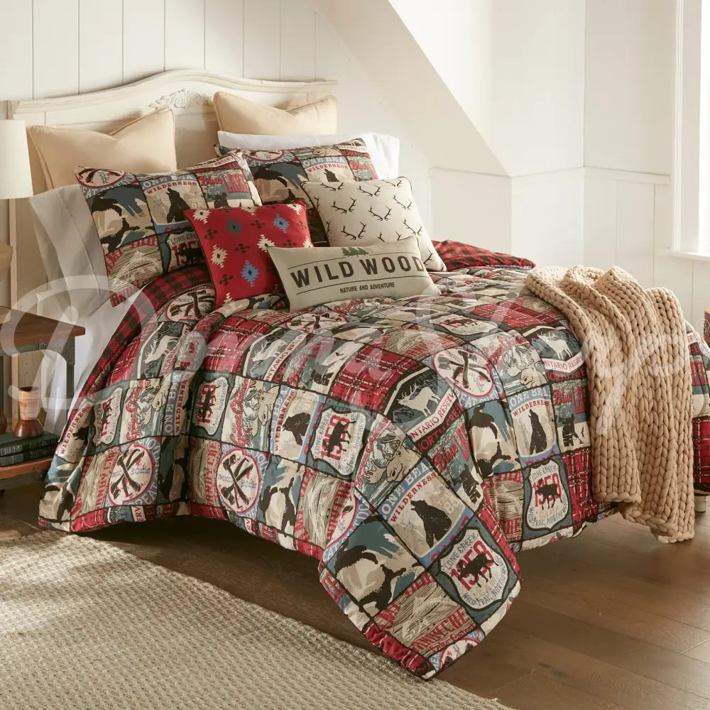 The Great Outdoors 3Pc Comforter Bedding Set From Donna Sharp Antler Pillow