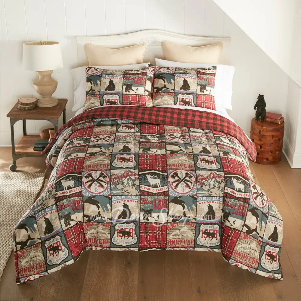 The Great Outdoors 3Pc Comforter Bedding Set From Donna Sharp