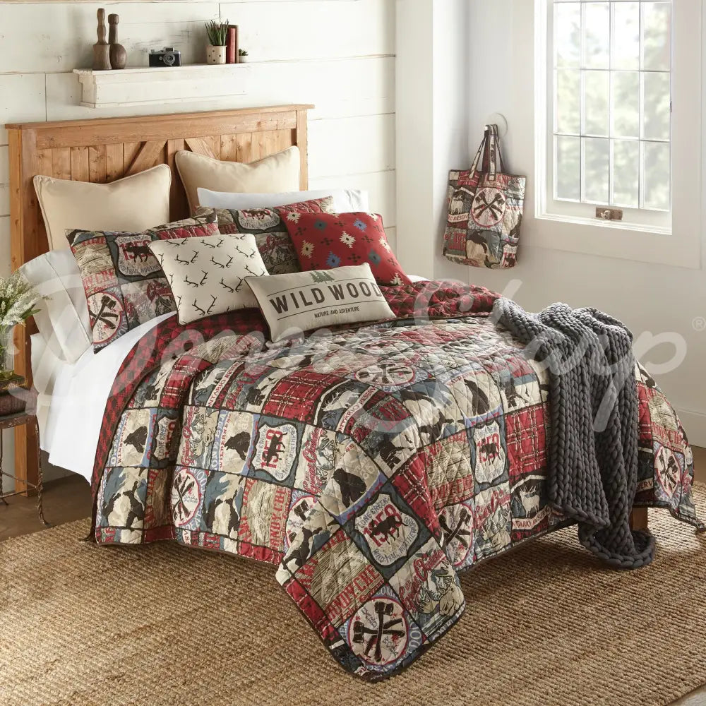 The Great Outdoors Quilted Bedding Set From Your Lifestyle