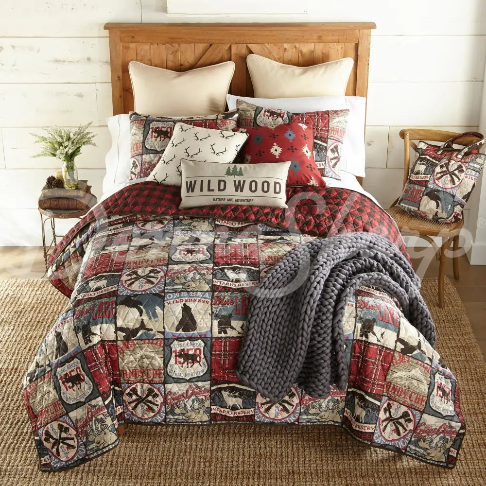 The Great Outdoors Quilted Bedding Set From Your Lifestyle