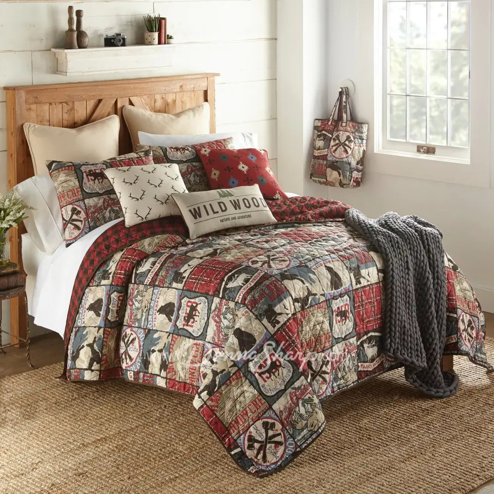 The Great Outdoors Quilted Bedding Set From Your Lifestyle