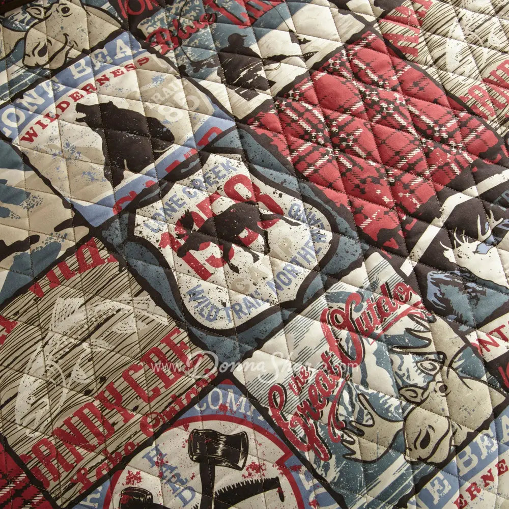 The Great Outdoors Quilted Bedding Set From Your Lifestyle