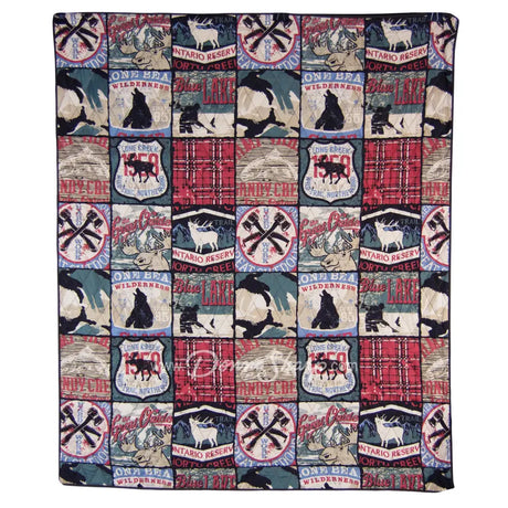 The Great Outdoors Quilted Bedding Set From Your Lifestyle Throw