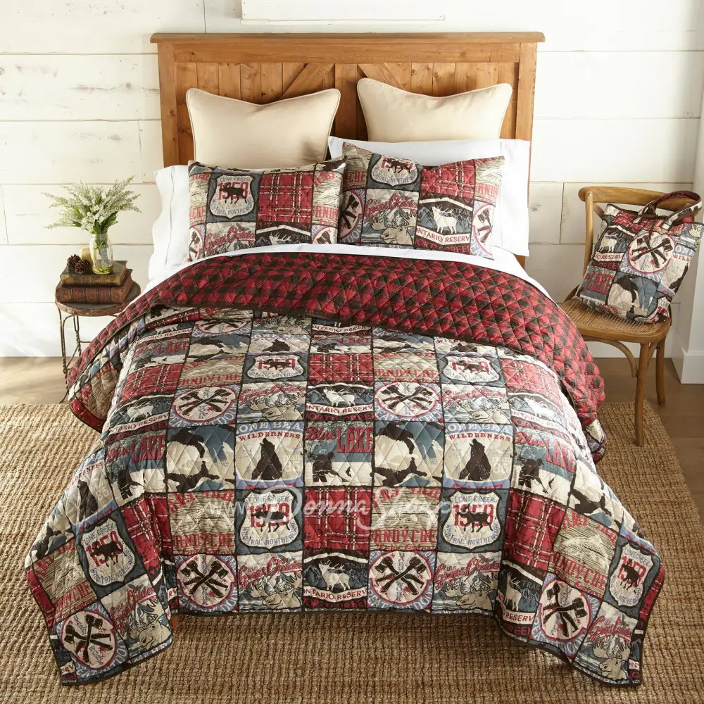 The Great Outdoors Quilted Bedding Set From Your Lifestyle