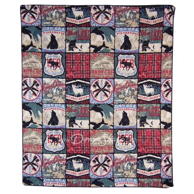 The Great Outdoors Quilted Bedding Set From Your Lifestyle Throw