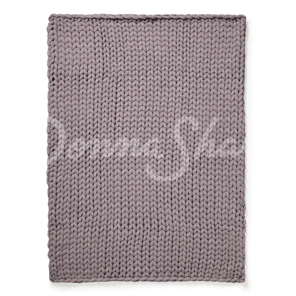 Throw Chunky Knitted (Grey) Brands