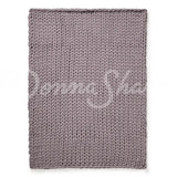 Throw Chunky Knitted (Grey) Brands