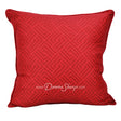 Donna Sharp Tis the Season red decorative throw pillow with textured geometric chevron pattern
