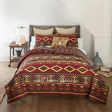 Western Tapestry 3Pc Quilted Bedding Set By Donna Sharp New
