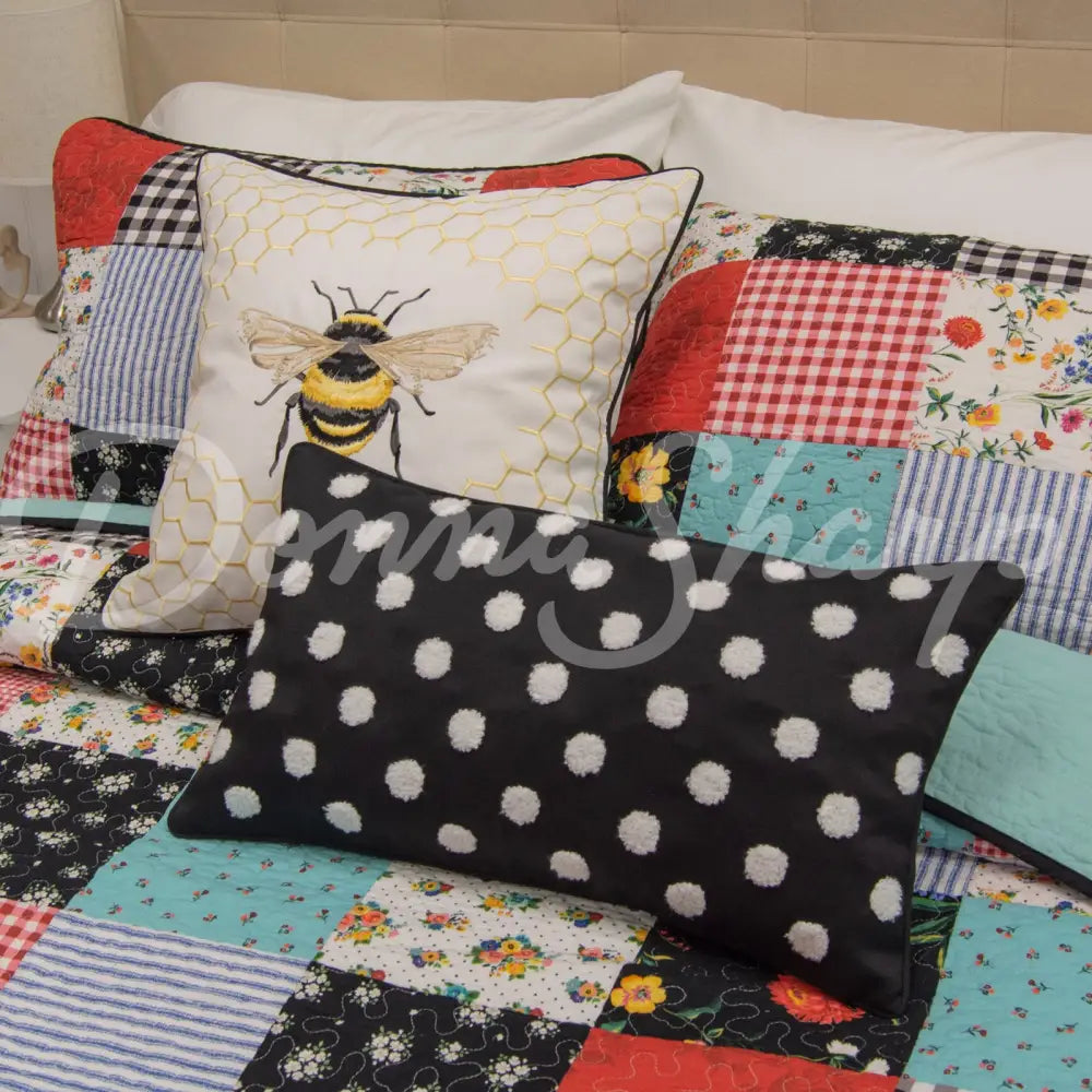 Wild One Patch Cotton Pieced 3Pc Quilt Set By Donna Sharp Bedding