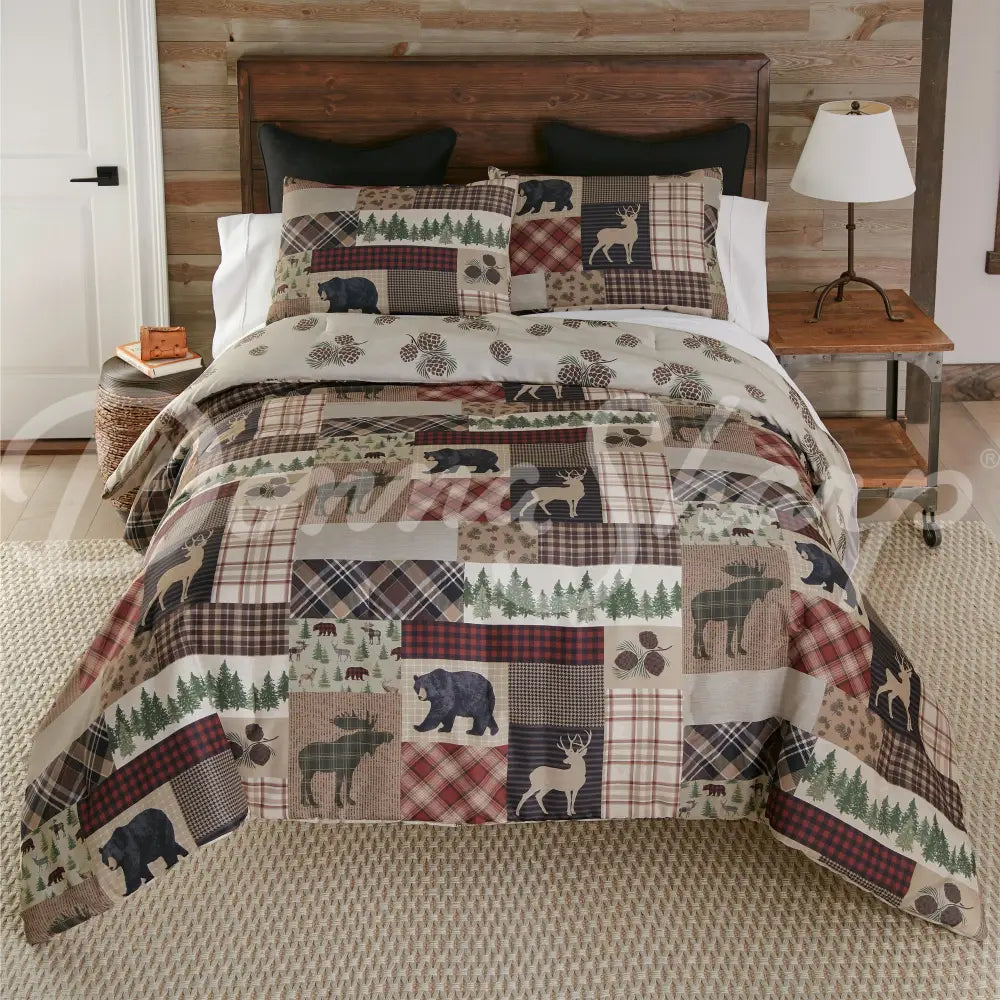 Wilderness Pine 3Pc Comforter Bedding Set From Your Lifestyle By Donna Sharp