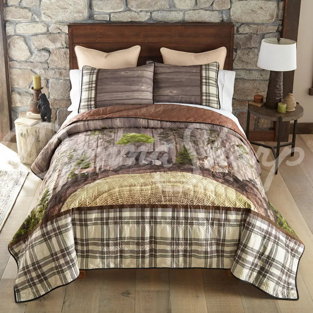 Wildwood 3Pc Quilted Bedding Set From Donna Sharp