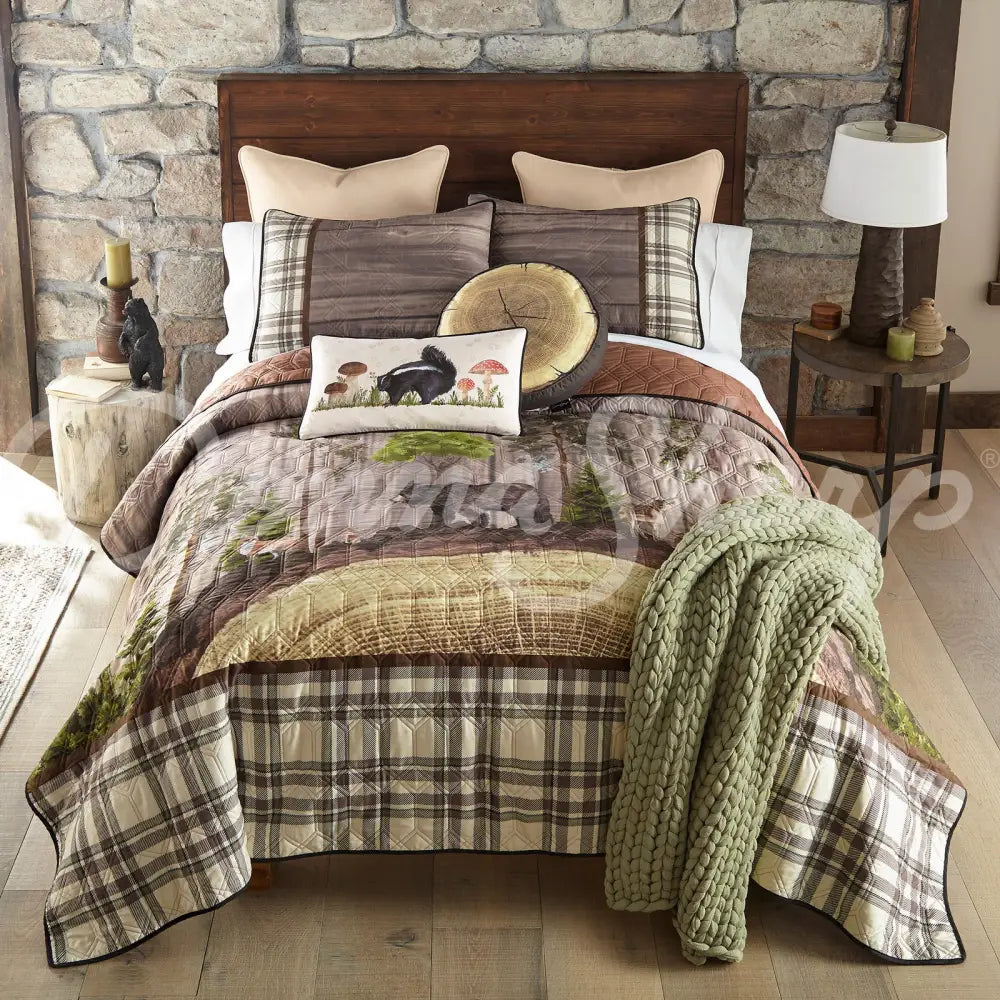 Wildwood 3Pc Quilted Bedding Set From Donna Sharp