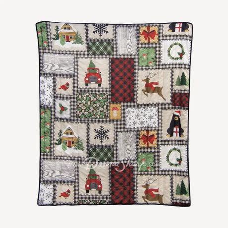 Winter Cottage Quilted Bedding Set from Your Lifestyle Bedding