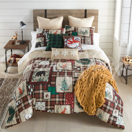 Woodland Holiday 3Pc Comforter Bedding Set From Your Lifestyle By Donna Sharp Pocket - Pillow