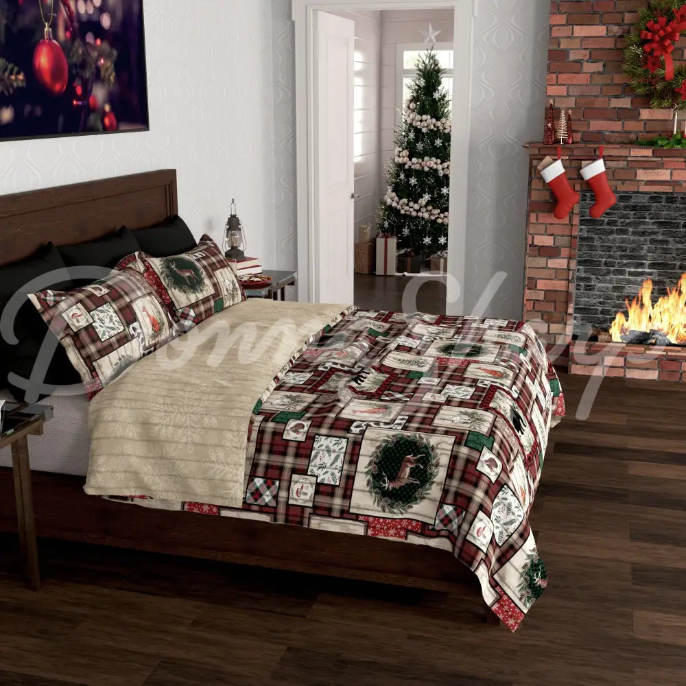 Woodland Holiday Lightweight Quilted Bedding Set From Your Lifestyle By Donna Sharp