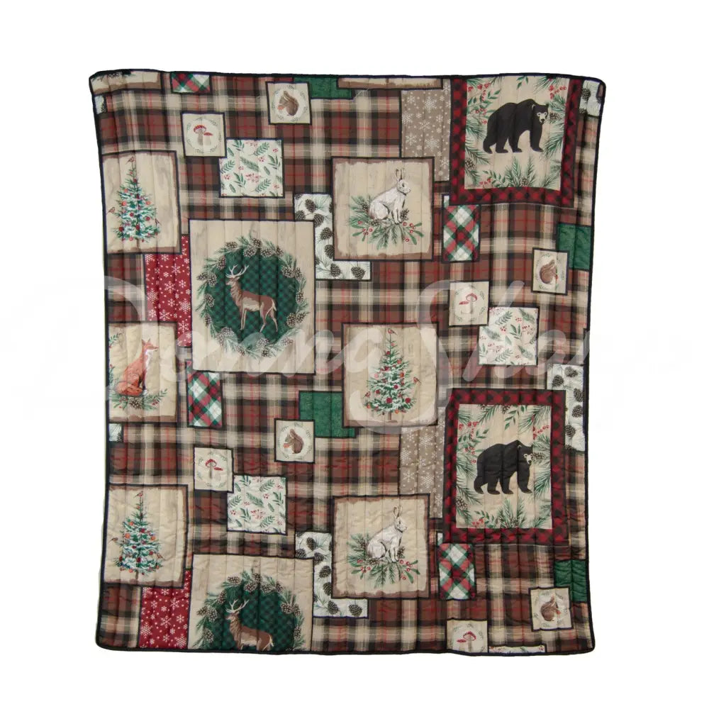 Woodland Holiday Lightweight Quilted Bedding Set From Your Lifestyle By Donna Sharp