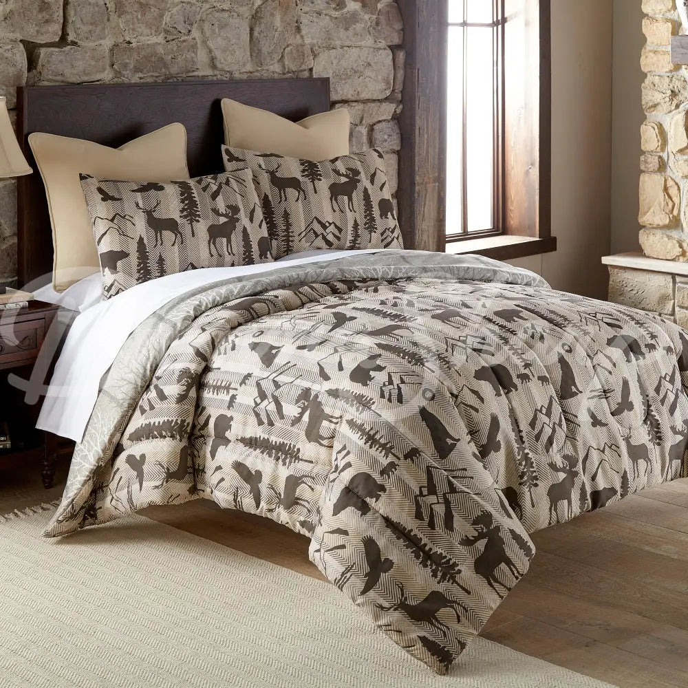 Your Lifestyle Forest Weave 3Pc Comforter Bedding Set