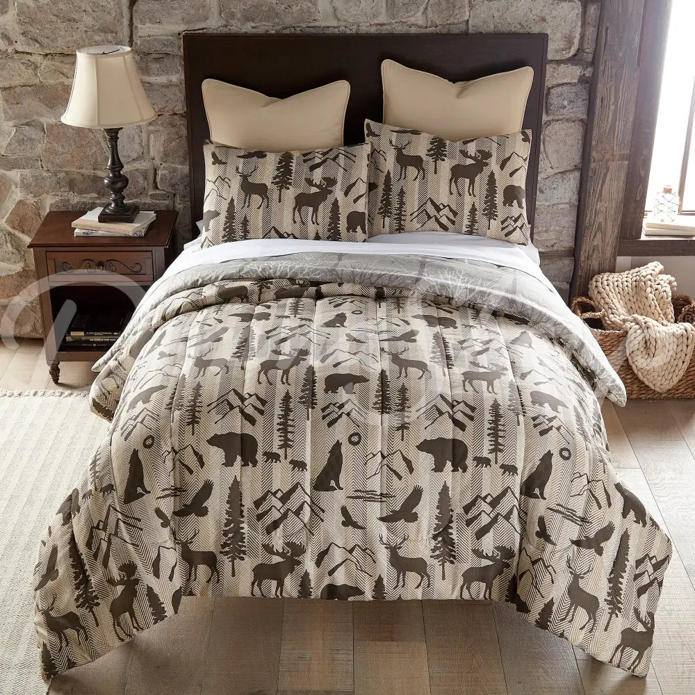 Your Lifestyle Forest Weave 3Pc Comforter Bedding Set